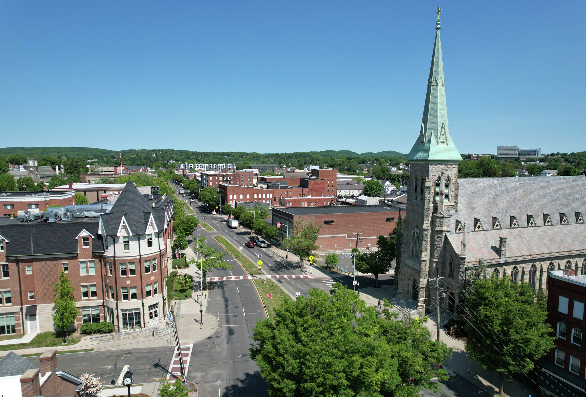 Vibrant scenes from the Danbury Street Festival, featuring local artisans, music, and an array of culinary delights.